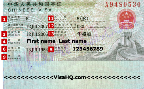 China Visa China Visa