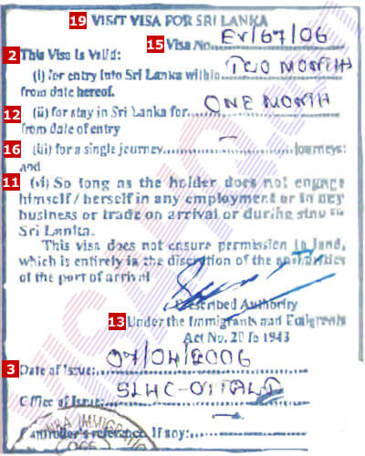 Sri Lanka Visa